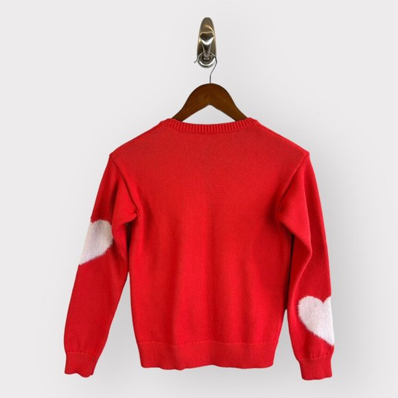 Crewcuts Girls Fuzzy Heart Sweater - Picture 2 of 3